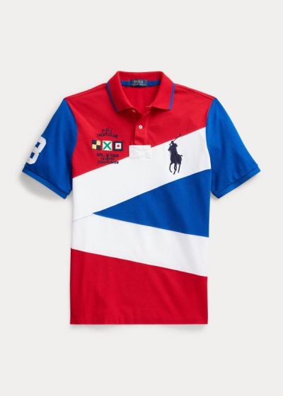 Camisa Polo Polo Ralph Lauren Hombre Rojos Multicolor - Yacht Club Mesh - HDUVP1427